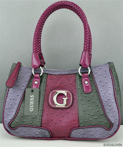 guess bagswhite purple